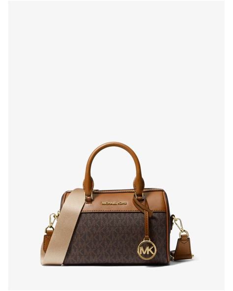 michael michael kors jet set small travel tote brown|michael kors jet set duffle.